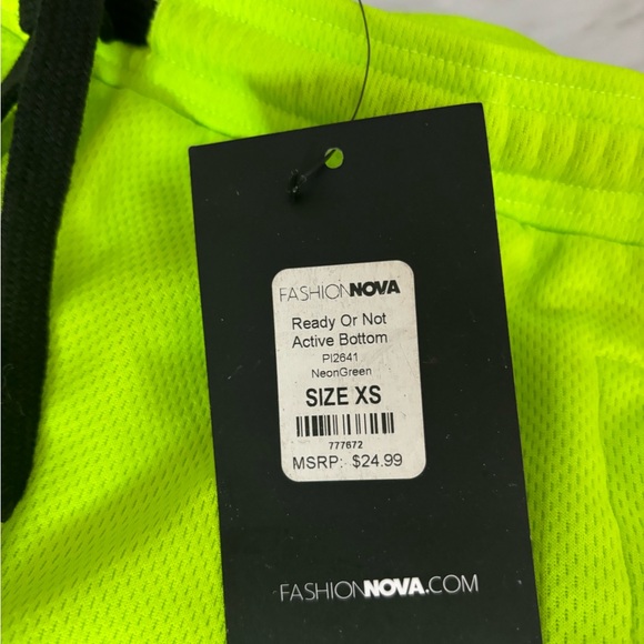 Fashion Nova Neon Green Kids Bottoms - Picture 1 of 5
